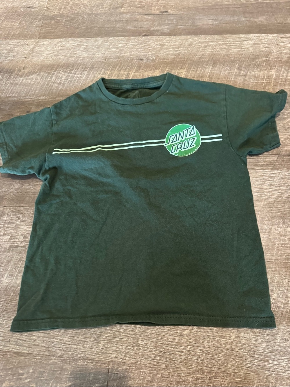 Santa Cruz Skateboards Dark Green Graphic Tee